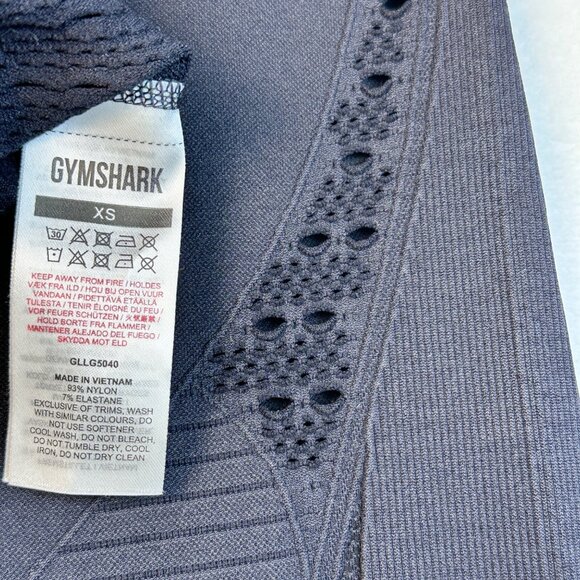 Gymshark Energy Seamless High Waist Leggings Black XS Laser Cut Compression NWOT - Picture 9 of 10